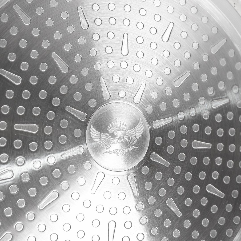 Set De 3 Poêles Granite Sizar Beige 20 , 24 et 28Cm