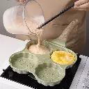 Poêle Granite Œufs Et Pancakes 4 Trou Vert d'eau