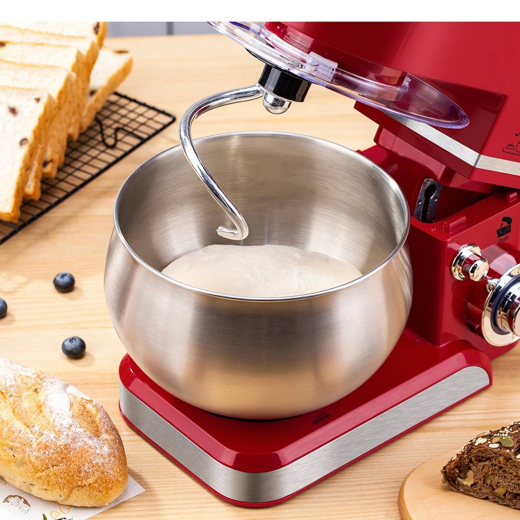 Robot Pétrin Golden House 5L 1300W Rouge