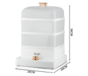 Cuiseur Vapeur RAF 12L 3 Paniers Amovibles 1200W