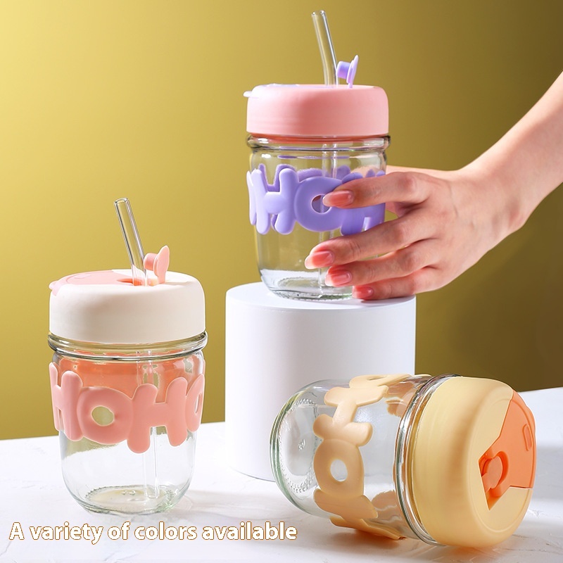 Bouteille D'eau Avec Paille Pour Enfant - Saumon