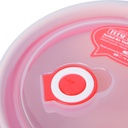 Set de 3 Saladiers En Plastique Avec Couvercle - Rose