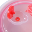 Set de 3 Saladiers En Plastique Avec Couvercle - Rose