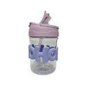 Bouteille D'eau Avec Paille Pour Enfant - Violet-350ml