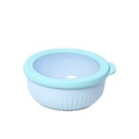 Set de 4 Saladiers Rond En Plastique Avec Couvercle - Multicouleur