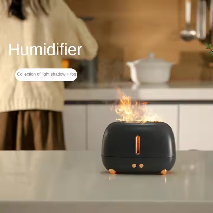 Diffuseur d'arôme Électrique D'Huiles Essentielles Gris Charbon