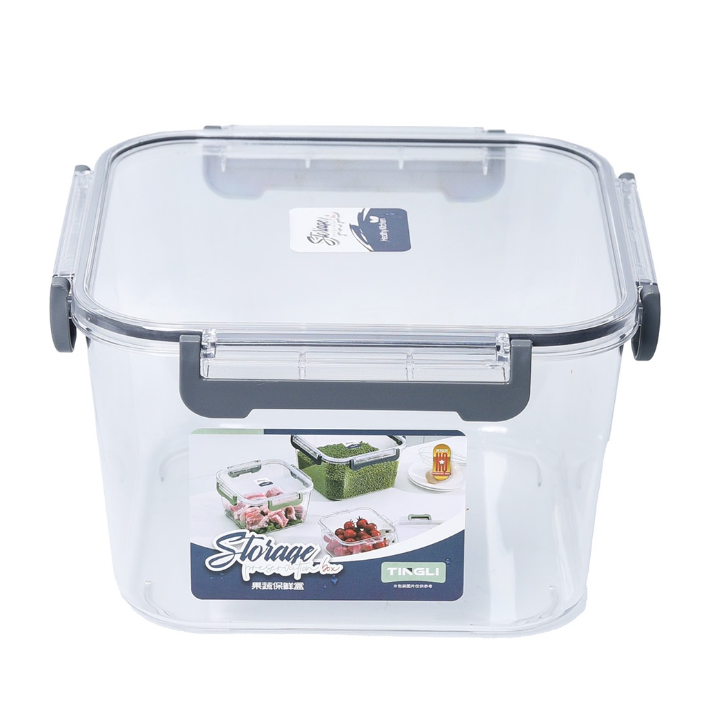 Set De 3 Boites De Conservation En Plastique Carré