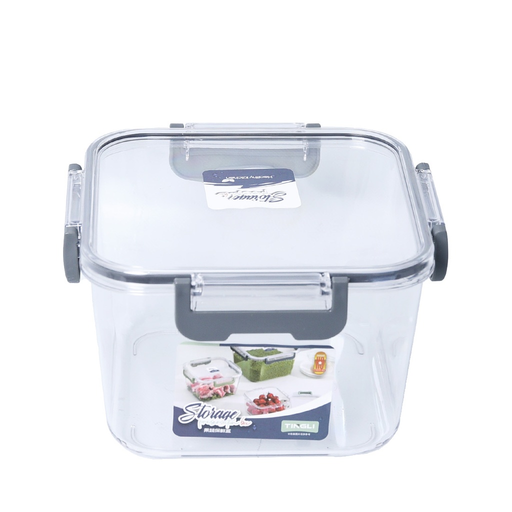 Set De 3 Boites De Conservation En Plastique Carré