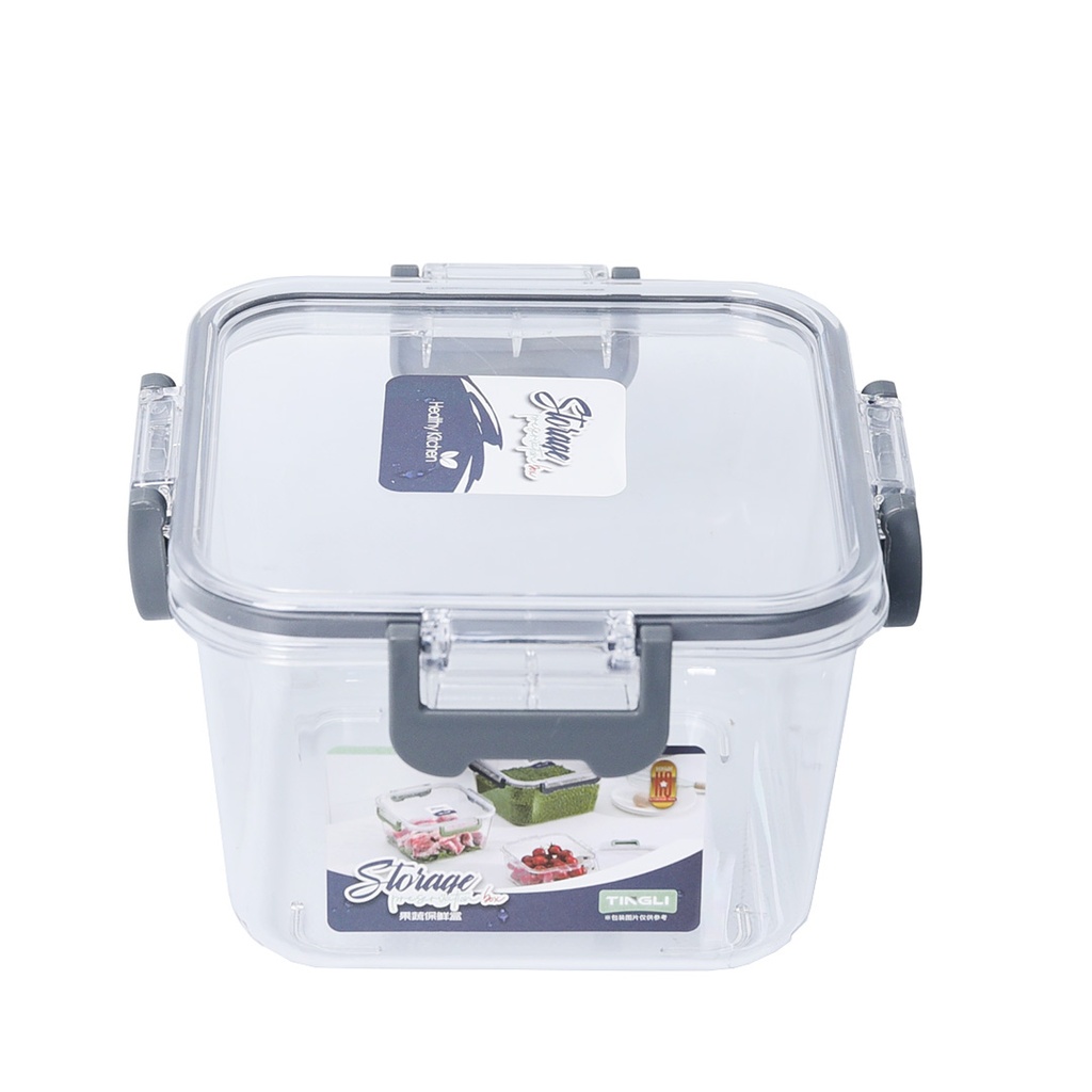 Set De 3 Boites De Conservation En Plastique Carré