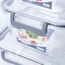 Set De 3 Boites De Conservation En Plastique Carré