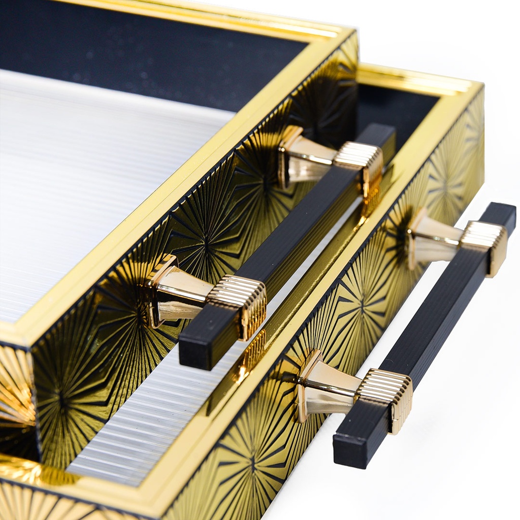 Lot de 2 Plateaux de Service En Plastique  M1