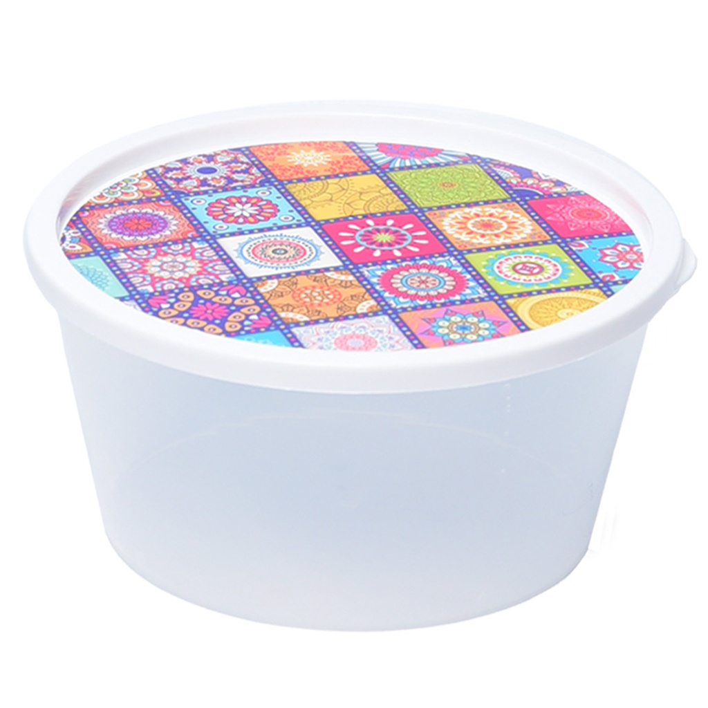 Set de 7 Saladiers Rond En Plastique Avec Couvercle - Transparent