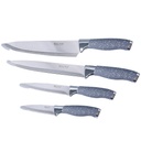 Ensemble 9 Pièces Couteaux Marbré Gris avec Support tournant