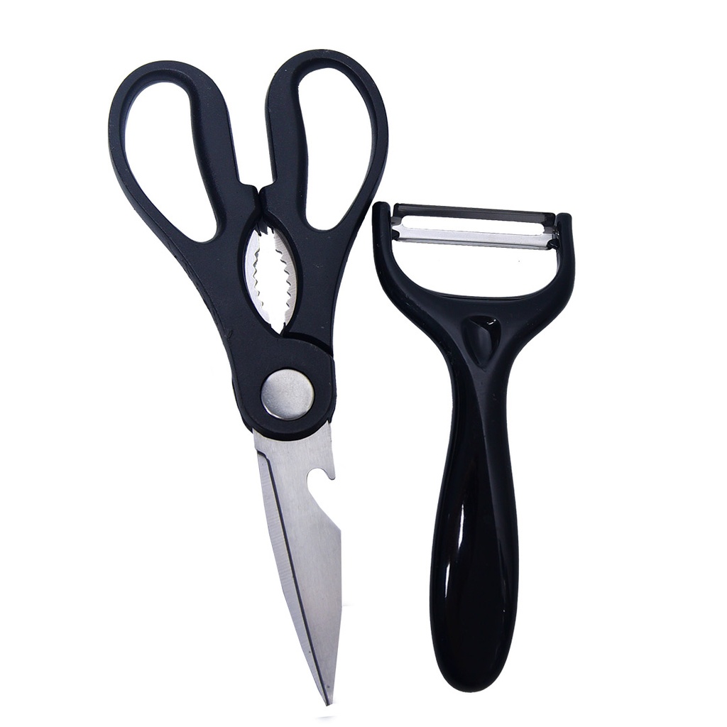 Ensemble 9 Pièces Couteaux Marbré Gris avec Support tournant