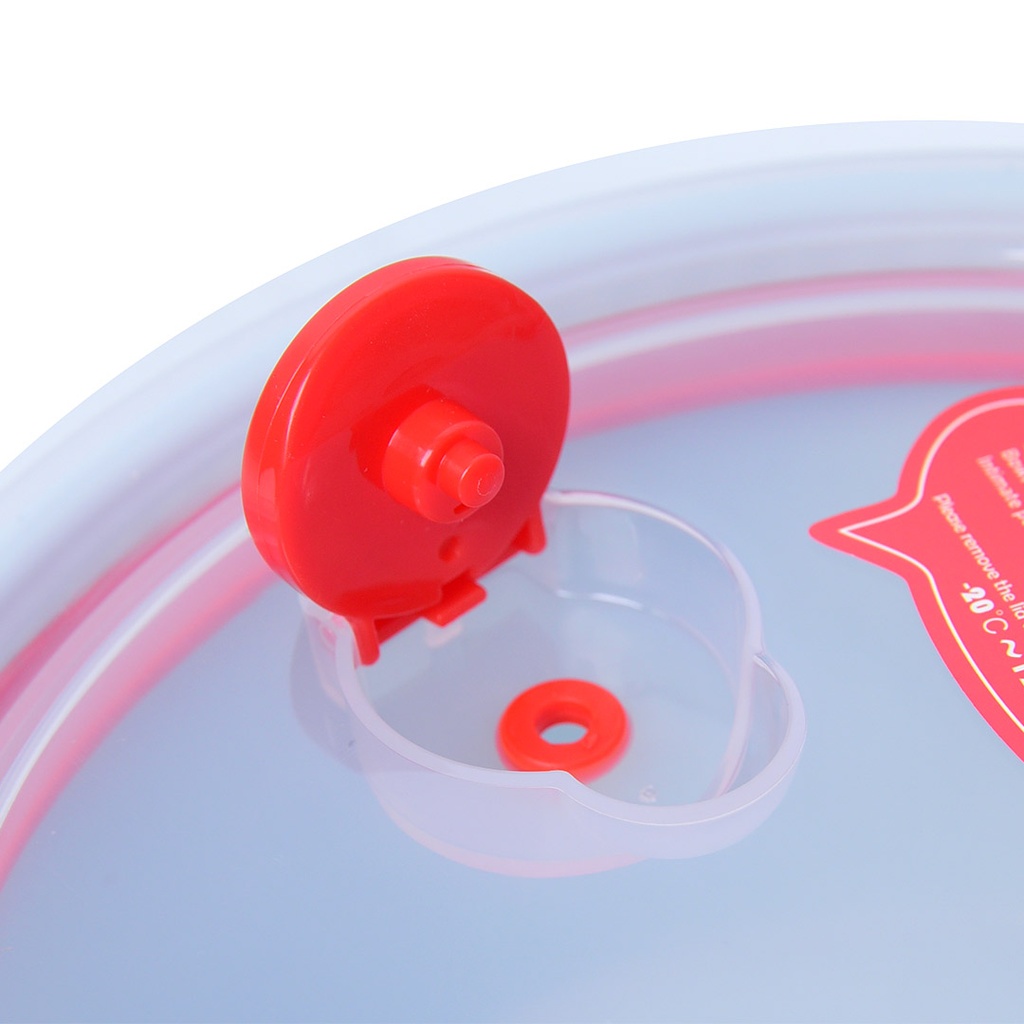 Set de 3 Saladiers En Plastique Avec Couvercle - Bleu Ciel