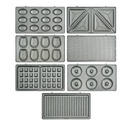 Appareil de Cuisson 7en1 Lexical 800W Zouza , Panini , Gauffre , Croque MR , Donuts , Coquille et Gauffre Fine