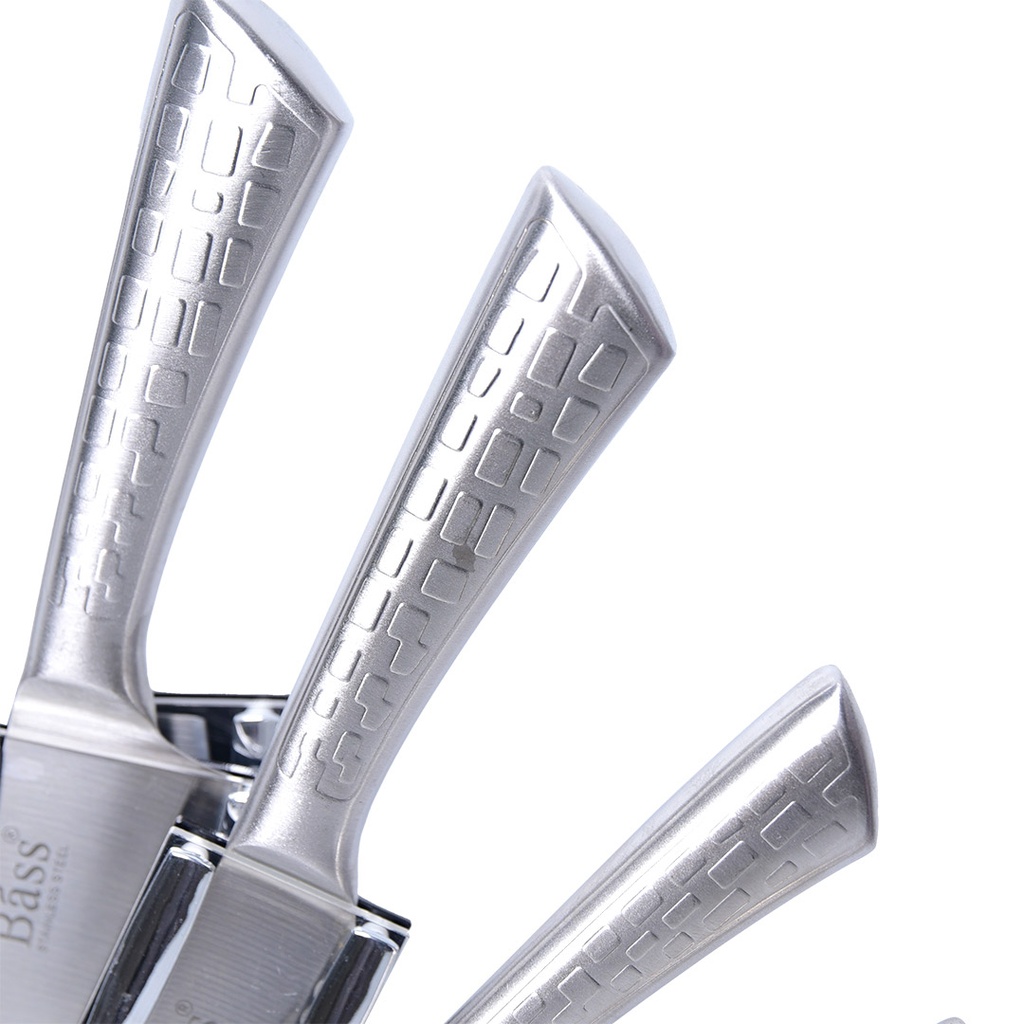 Ensemble 8 Pièces Couteaux Bàss avec Support Tournant