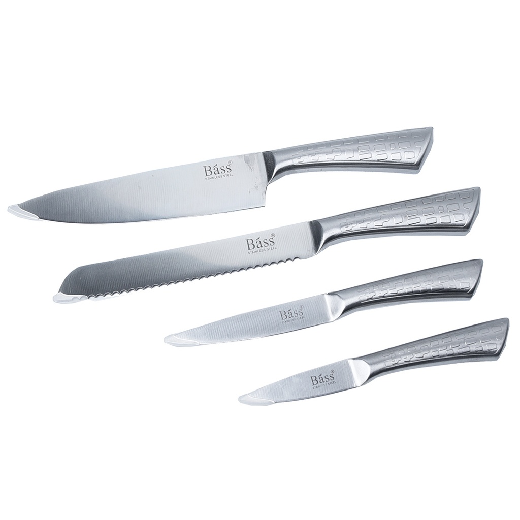 Ensemble 8 Pièces Couteaux Bàss avec Support Tournant