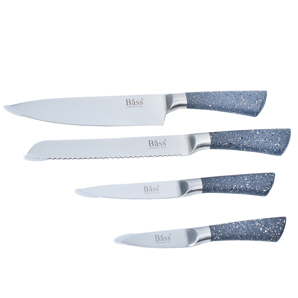 Ensemble 8 Pièces Couteaux Bàss avec Support Tournant