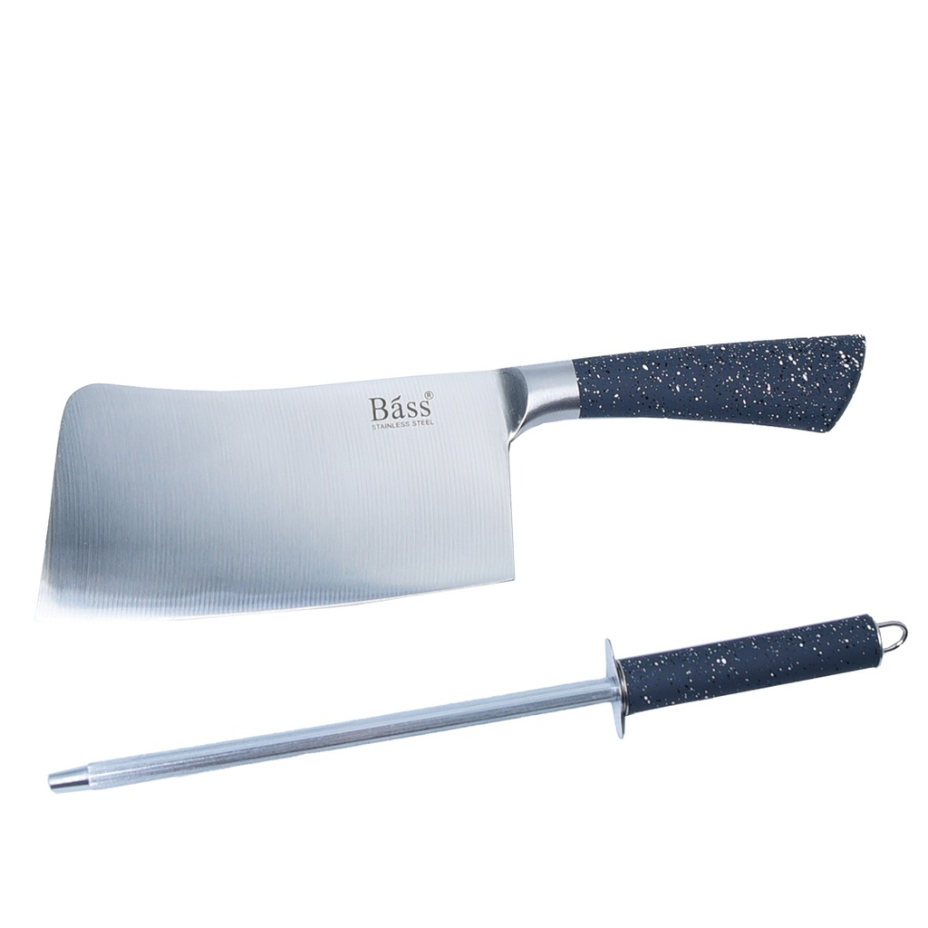 Ensemble 8 Pièces Couteaux Bàss avec Support Tournant