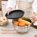 Lot de 7 Bols Avec Couvercle En Acier inoxydable 