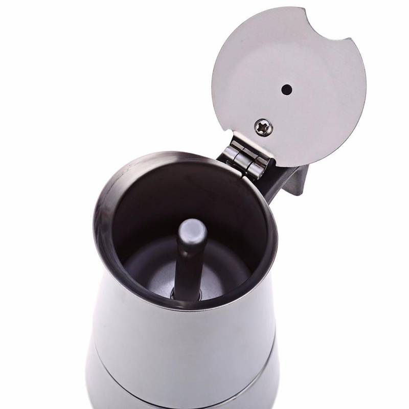 Cafetière En Acier Inoxydable 9 Tasses Argent