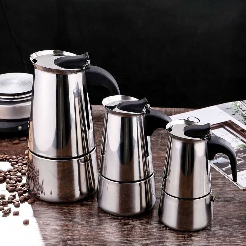 Cafetière En Acier Inoxydable 2 Tasses Argent