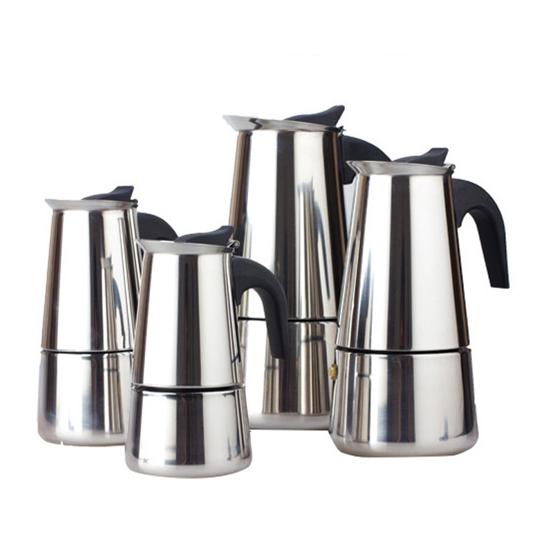 Cafetière En Acier Inoxydable 2 Tasses Argent