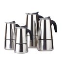 Cafetière En Acier Inoxydable 2 Tasses Argent