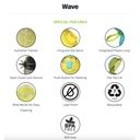 Bouteille d'eau Pinnacle Wave 1L