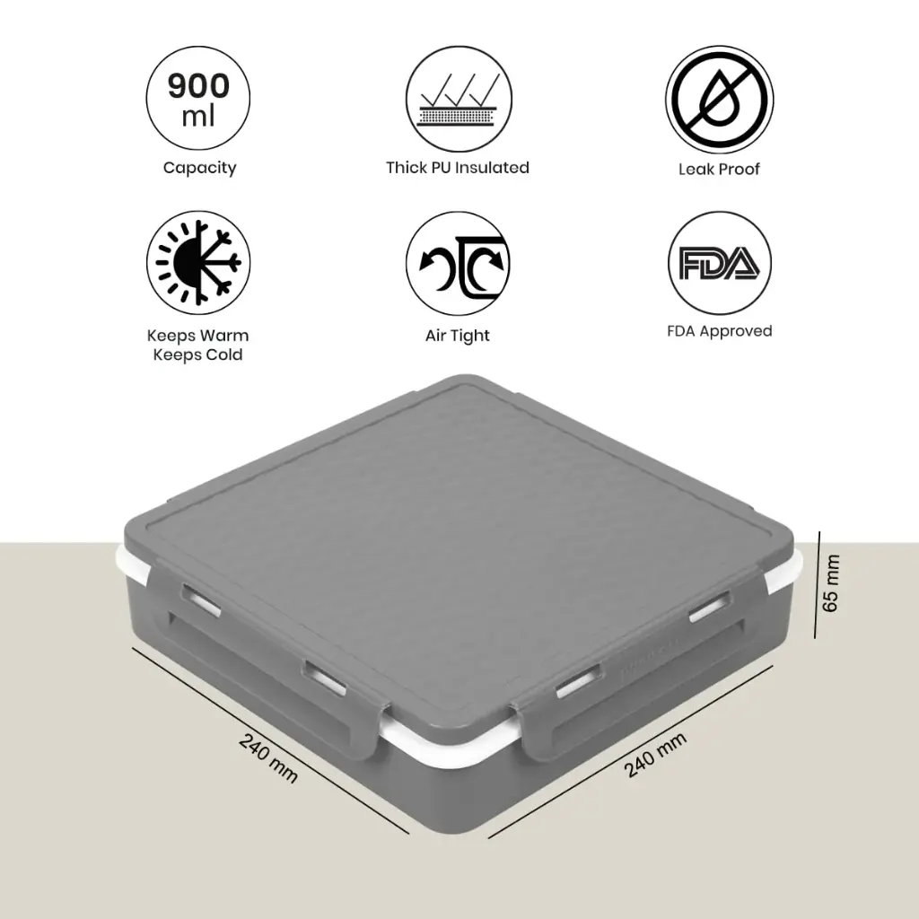 Lunch Box Isotherme Pinnacle 900 ML Gris