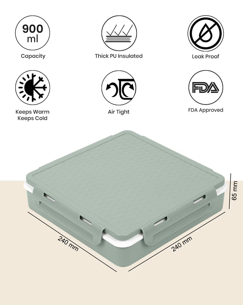 Lunch Box Isotherme Pinnacle 900 ML Vert