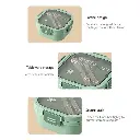 Lunch Box Isotherme carré 1200 ml Vert