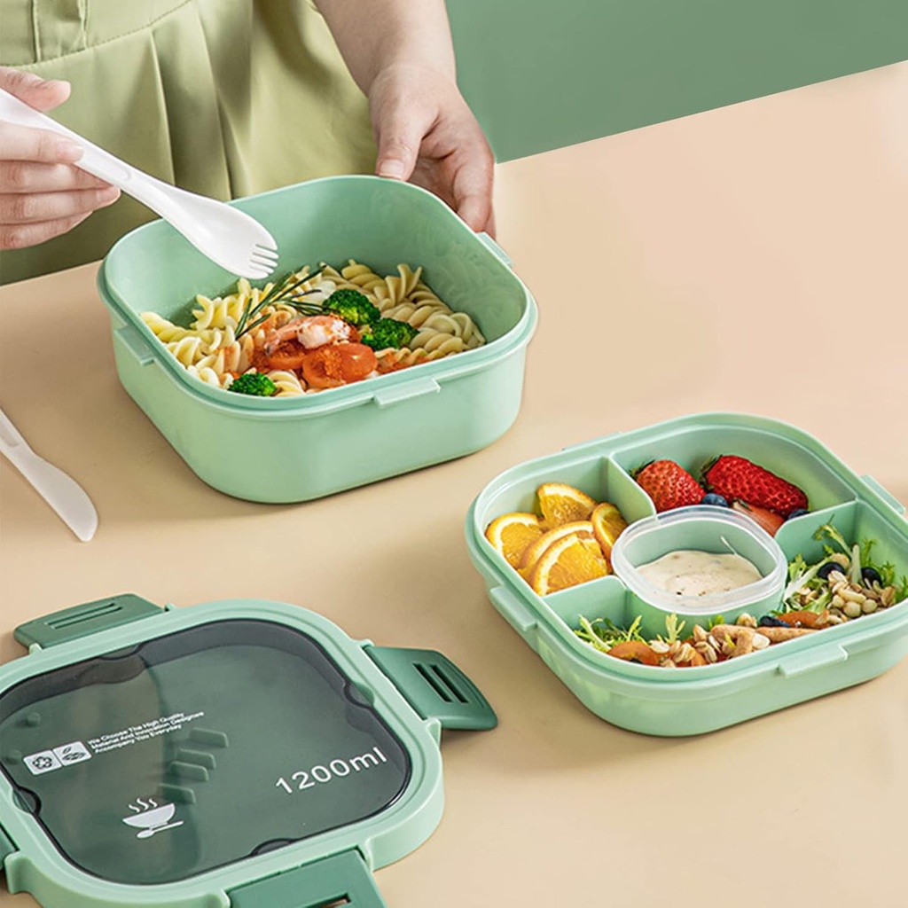 Lunch Box Isotherme carré 1200 ml Vert