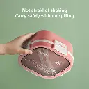 Lunch Box Isotherme carré 1200 ml Rose