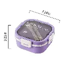 Lunch Box Isotherme carré 1200 ml Violet