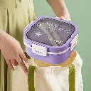 Lunch Box Isotherme carré 1200 ml Violet