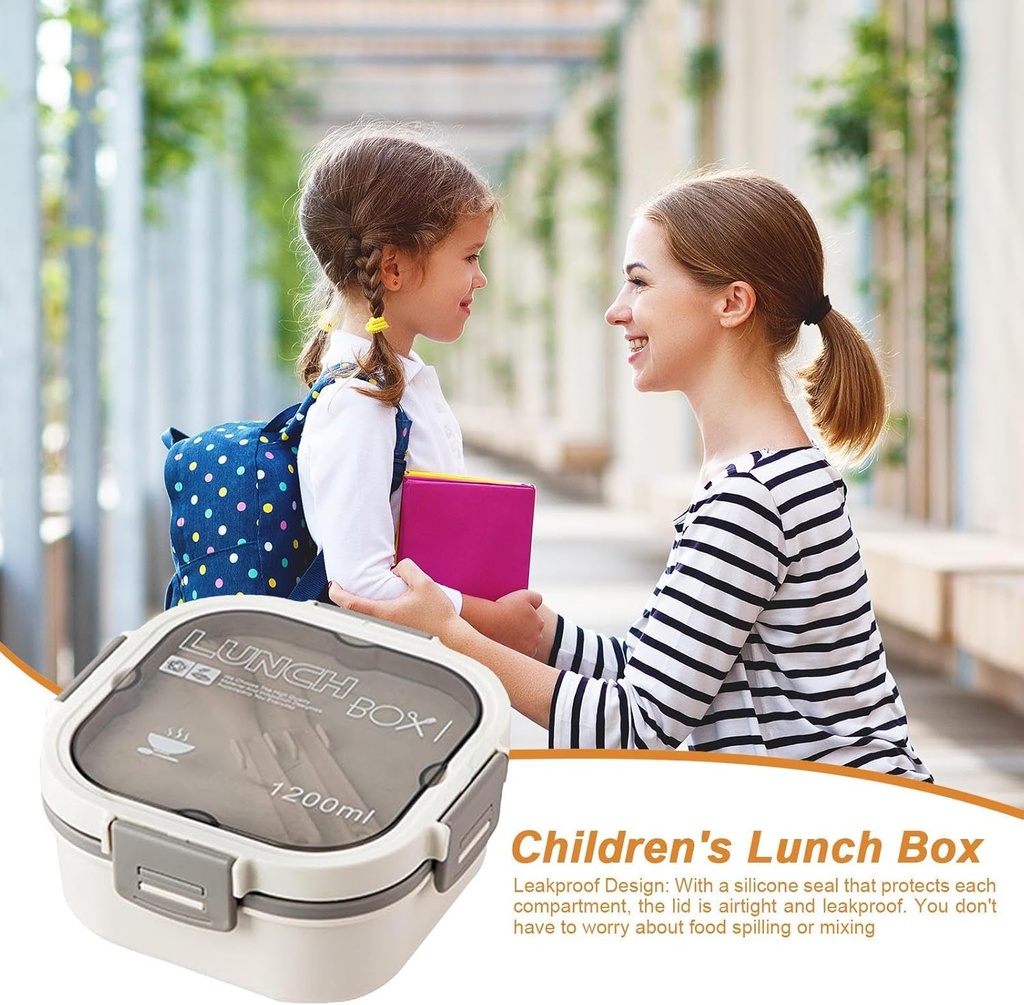 Lunch Box Isotherme carré 1200 ml Blanc