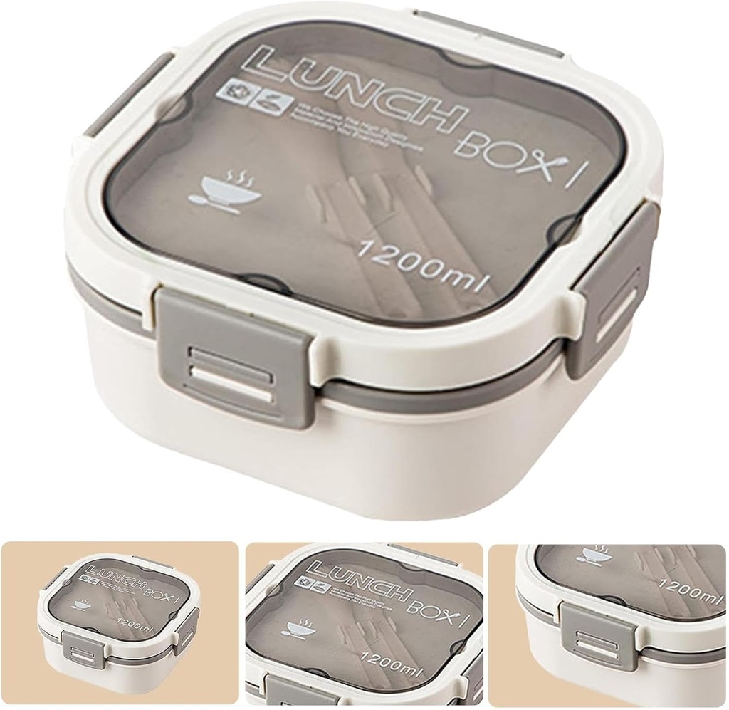 Lunch Box Isotherme carré 1200 ml Blanc