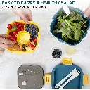 Lunch Box Isotherme carré 1200 ml Bleu