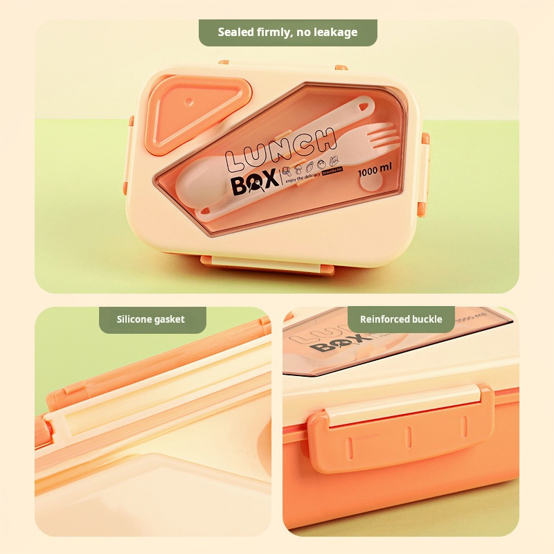 Lunch Box Isotherme Rectangulaire1000 ml Orangé