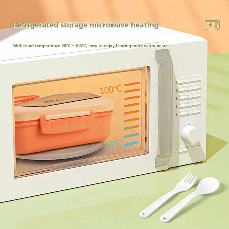 Lunch Box Isotherme Rectangulaire1000 ml Orangé