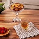 Coffret De 6 Verres à Café AZUR GLASS  8,5 cl Avec Sous Tasses