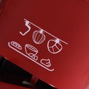 Robot Pétrin Lexical 1500W 8,5L Rouge