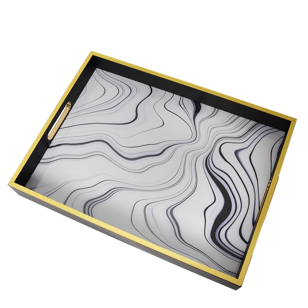 Lot de 2 Plateaux de Service En Bois  M2