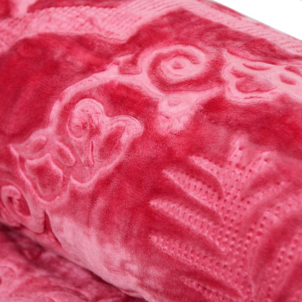 Couverture 1 Places 160/220 Dolce Vita - 3kg-M12 Rose Foncé