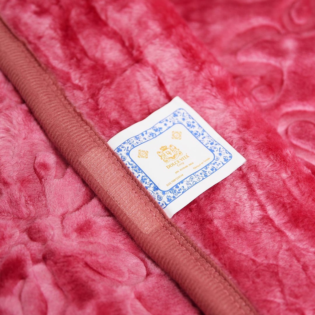 Couverture 1 Places 160/220 Dolce Vita - 3kg-M12 Rose Foncé