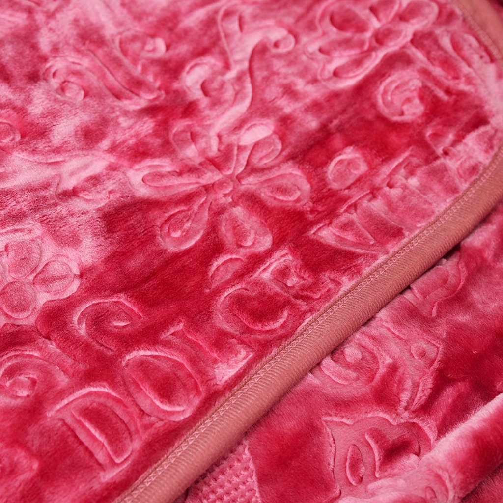 Couverture 1 Places 160/220 Dolce Vita - 3kg-M12 Rose Foncé