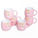 Service à Café Au Lait En Céramique Frech Fruit Pour 6 Personnes - 9 Pièces