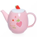 Service à Café Au Lait En Céramique Frech Fruit Pour 6 Personnes - 9 Pièces